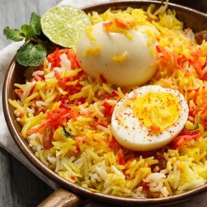Egg Biriyani (Full): Haji Biriyani