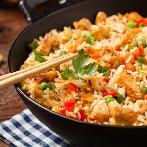Chicken Fried Rice : Sainik Dhaba