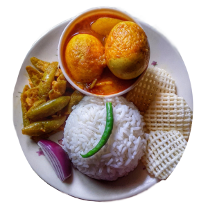 Egg Thali : Kalpana pisi