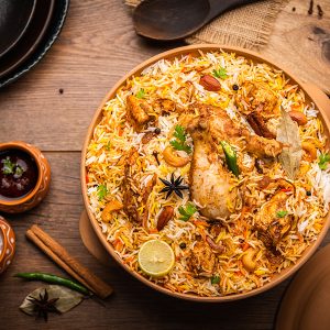 Chicken Biriyani (Half) : Kolkata Haji