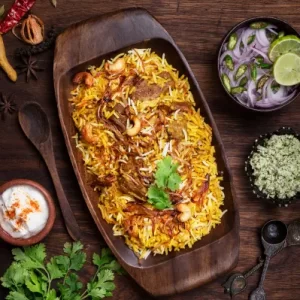 Mutton Biriyani (Half): Kolkata Haji