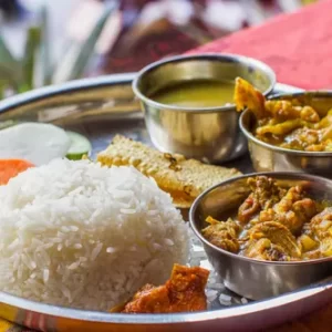 Chicken Thali (3pc) : Kalpana Pisi