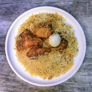 Egg Chicken Biryani (Full): Haji Biryani