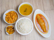 Bata Fish Thali (1pc) : Kalpana Pisi