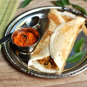 Egg Chicken Dosa : Foodie Boy